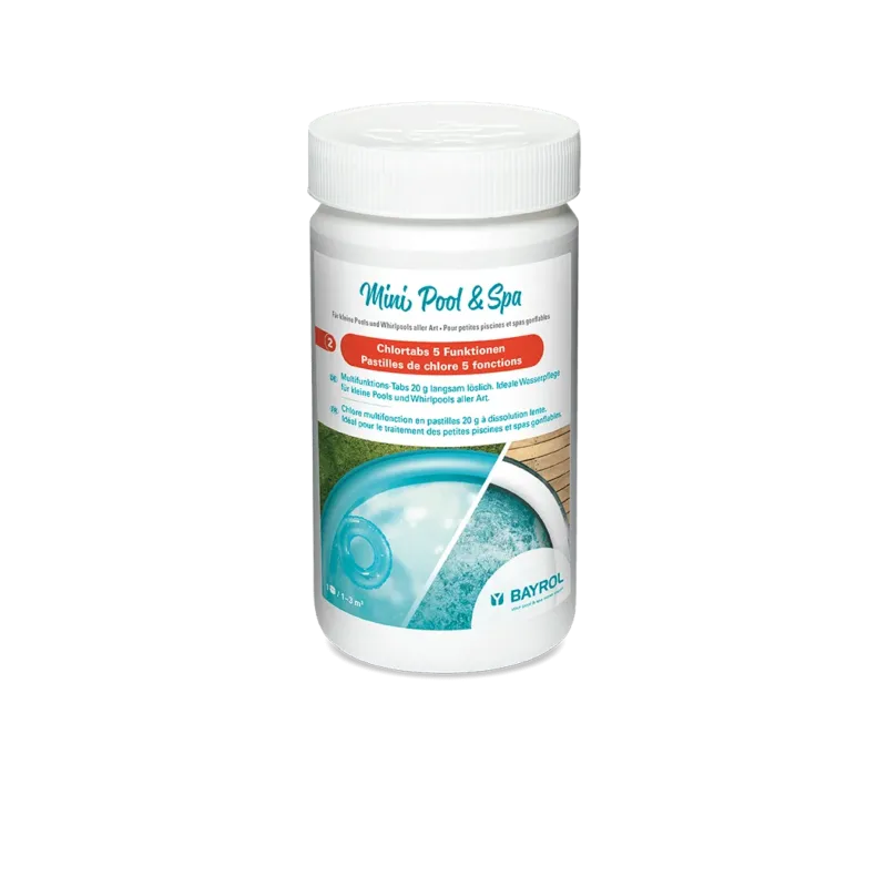 BAYROL Mini Pool & Spa Chlortabs 5 Funktionen 1 kg zur Algenverhütung | Dose (1 kg)