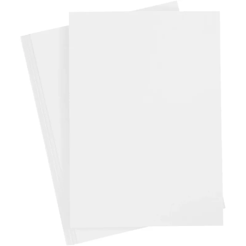 Card, A4, sheet 210x297 mm, 180 g, white, 20 sheet