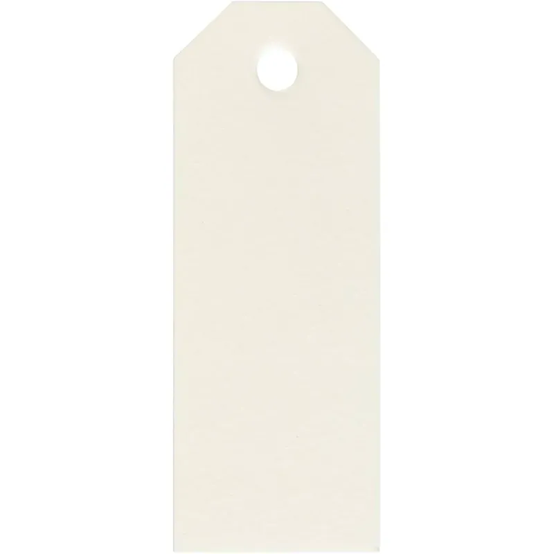 Manila Tags, size 3x8 cm, 220 g, off-white, 20 pc