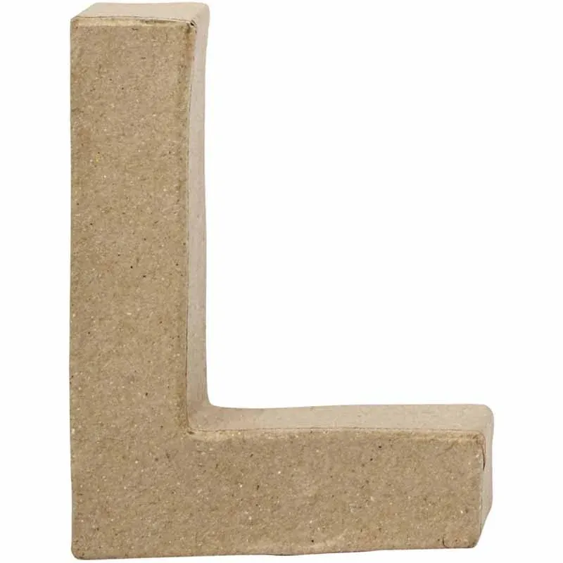 Letter, L, H: 10 cm, W: 7,5 cm, thickness 1,7 cm