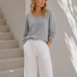 Bluse Dagmar superweiche Qualität – Mittelgrau