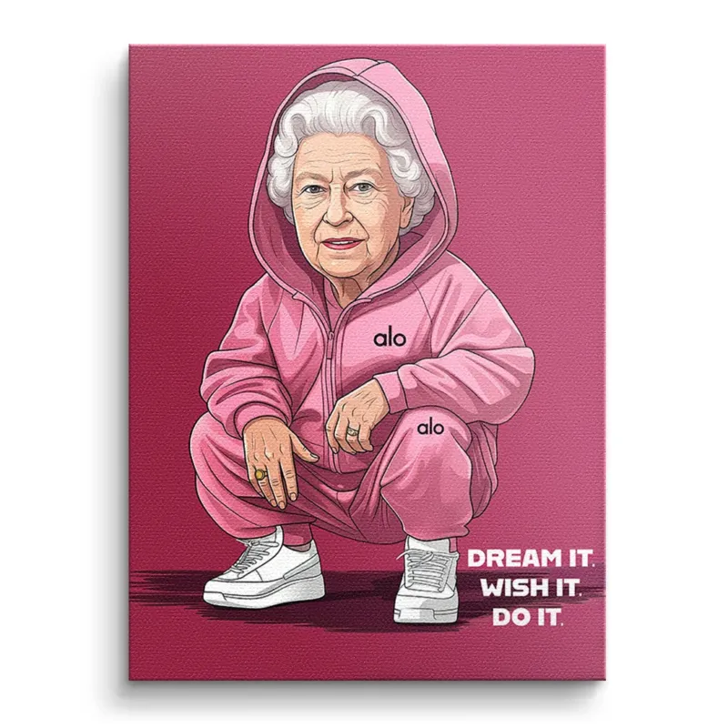Queen Elizabeth Swag Leinwandbild