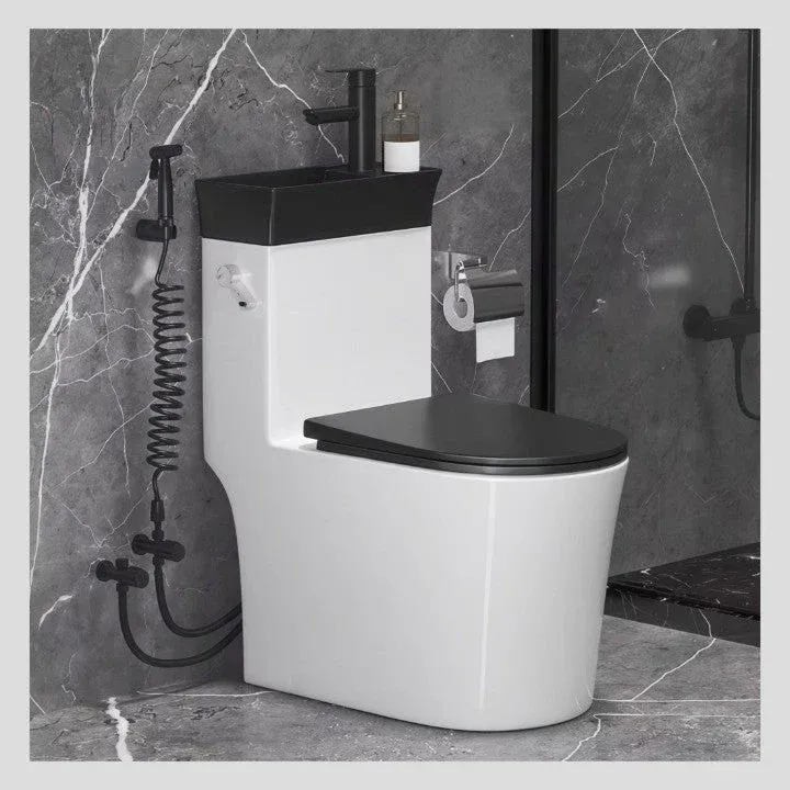 Japanese Style Space-Saving Integrated Sink Toilet - Image 0