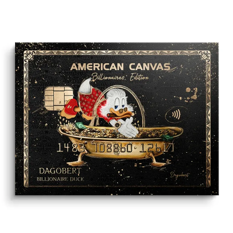 DOTCOMCANVAS Leinwandbild American Canvas Billionaires Edition ohne Rahmen