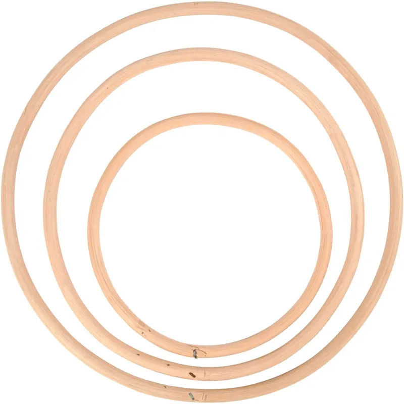 Bamboo ring, dia. 15,3+20,3+25,5 cm/ 1 set