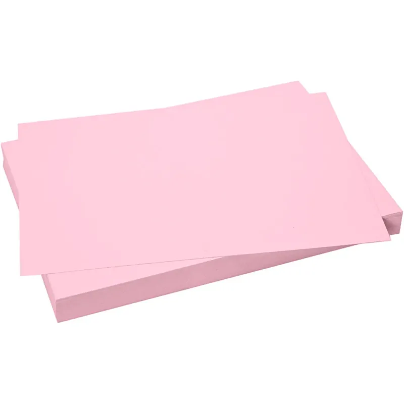 Card, sheet 50x70 cm, size 50x70 cm, 270 g, light pink, 100 sheet