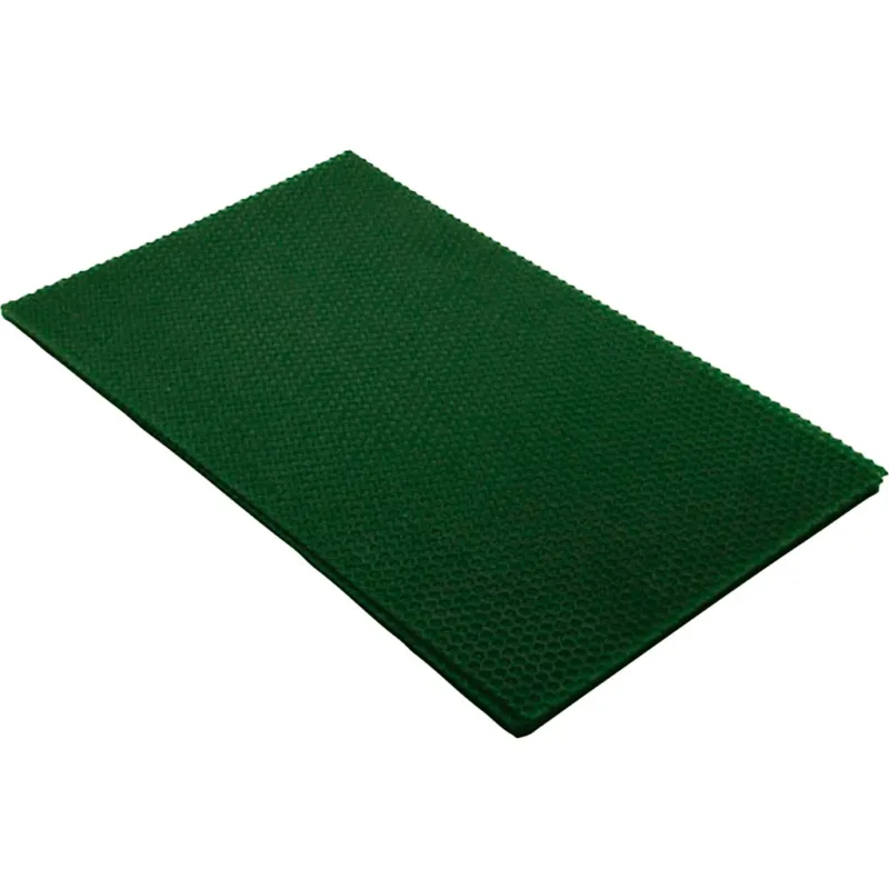 Beeswax Sheets, size 20x33 cm, thickness 2 mm, green