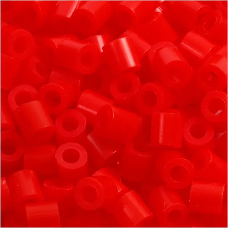 PhotoPearls, size 5x5 mm, hole size 2,5 mm, medium, red (19), 1100 pc
