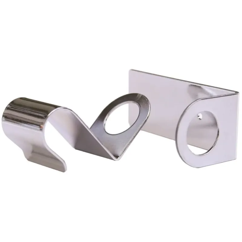 Der Dr. Schumacher Descoflex Wandhalter WH ist ein glänzender, reflektierender Wandhalter mit einem kreisförmigen Ausschnitt und einem gebogenen Haken, der zylindrische Gegenstände wie Stangen oder Spender hält. Inklusive Befestigungsloch für eine einfache Wandmontage. 1 Stück von Dr. Schumacher GmbH.