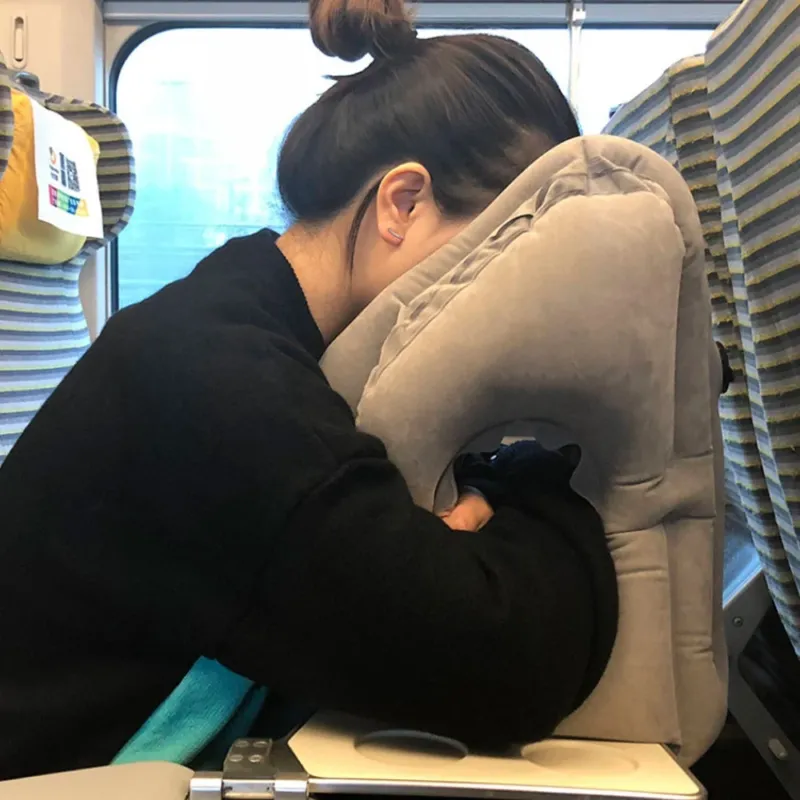 Inflatable Headrest Travel Pillow - Image 0