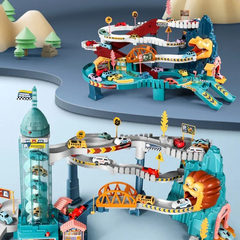 Adventure Parking Lot Racing Car Toys - Image 0