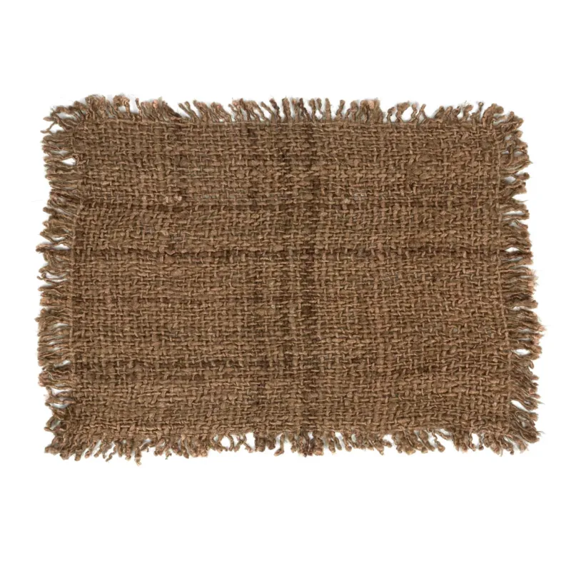 OH MY GEE Placemat Set Of 4 Brown front view