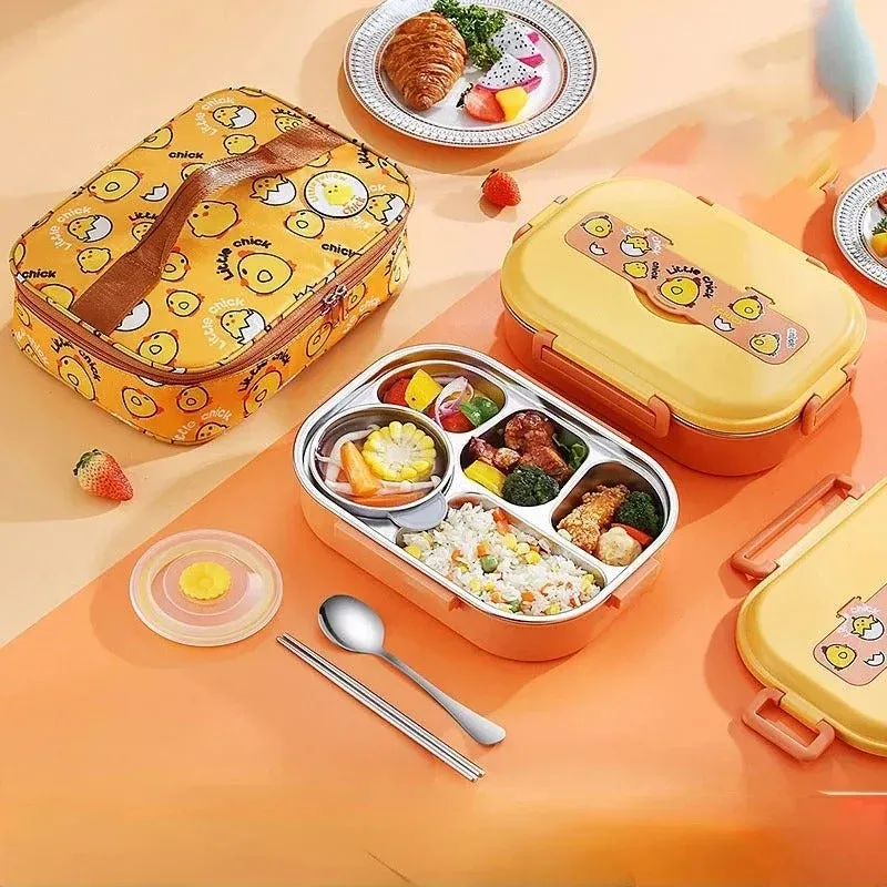 Insulated Divider Stainless Steel Lunchbox Set - Image 0