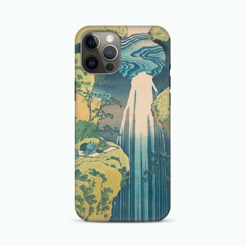 Yōrō Waterfall in Mino Province by Katsushika Hokusai Phone Case