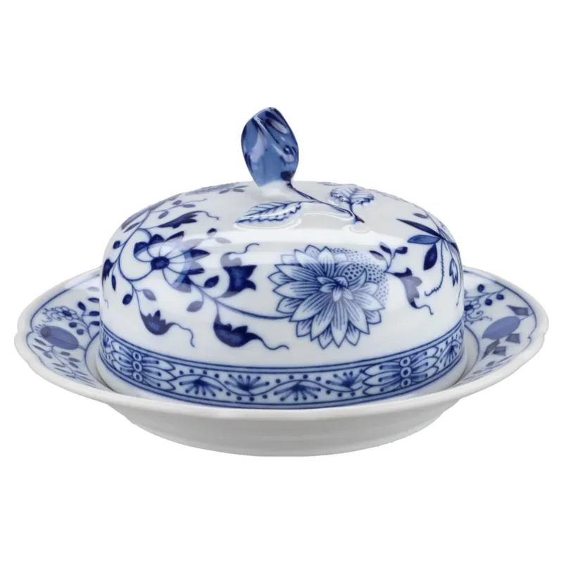 Butterdose rund klein mit Knospe