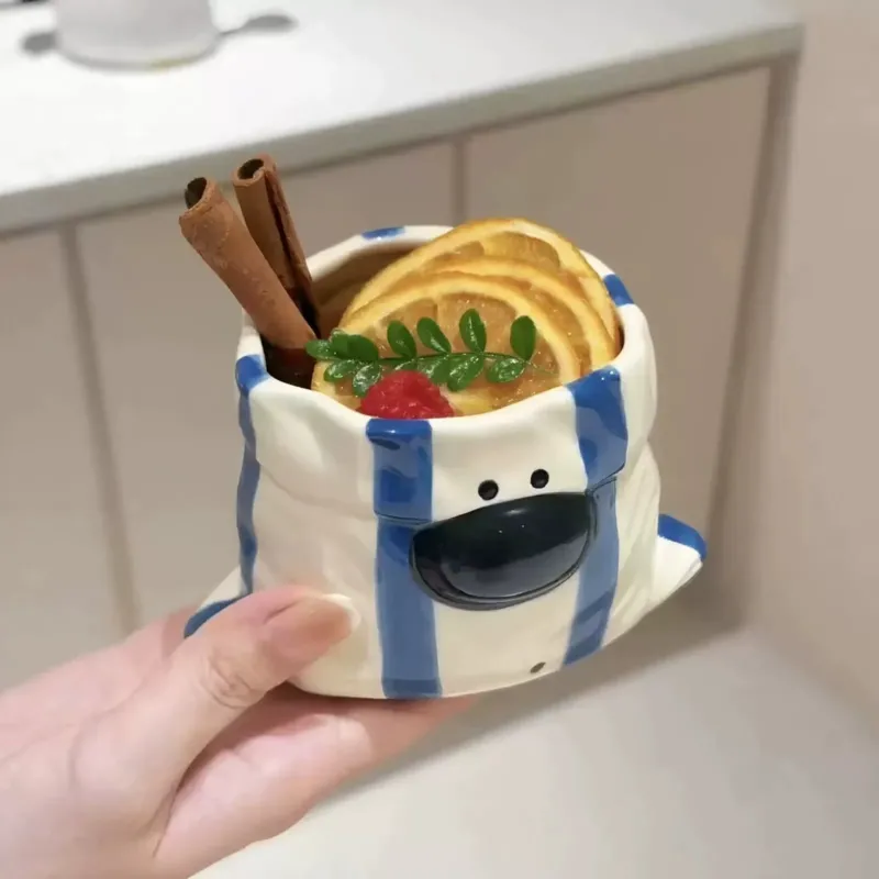 Puppy Bite Ceramic Snack Bowl Cup - Image 0