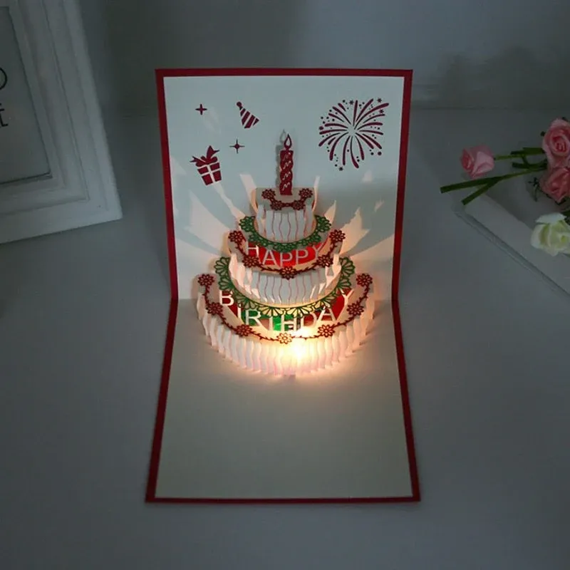 3D Birthday Music Happy Cake Cards - Image 0