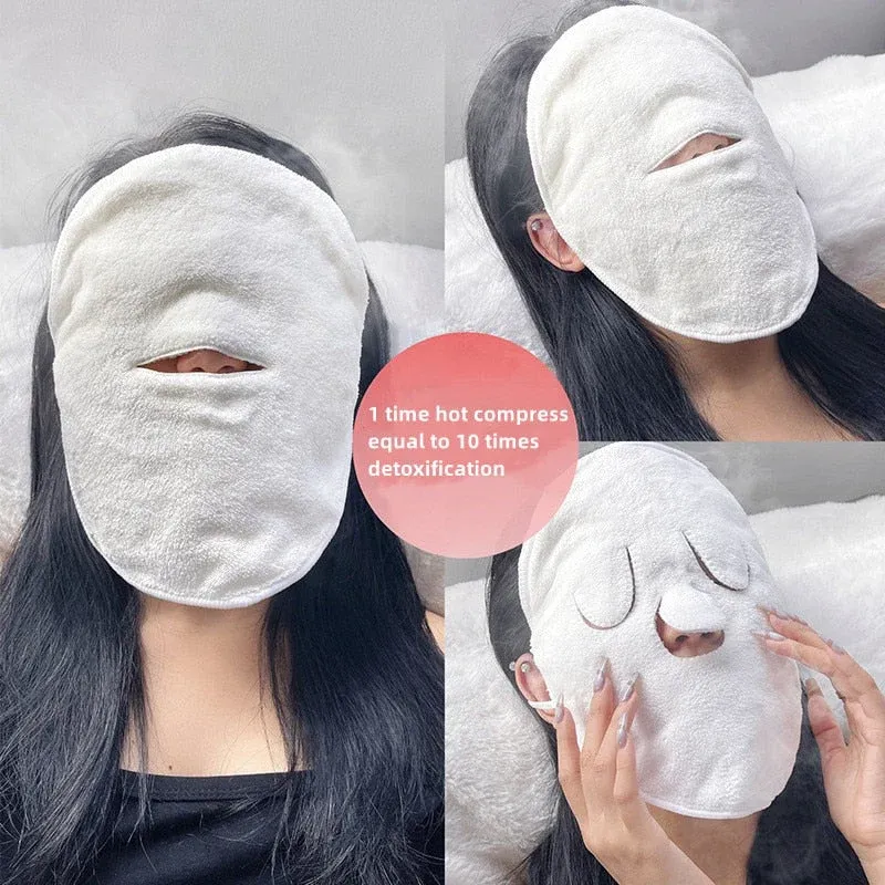 Facial Steamer Cotton Mask Face Spa Towel - Image 0