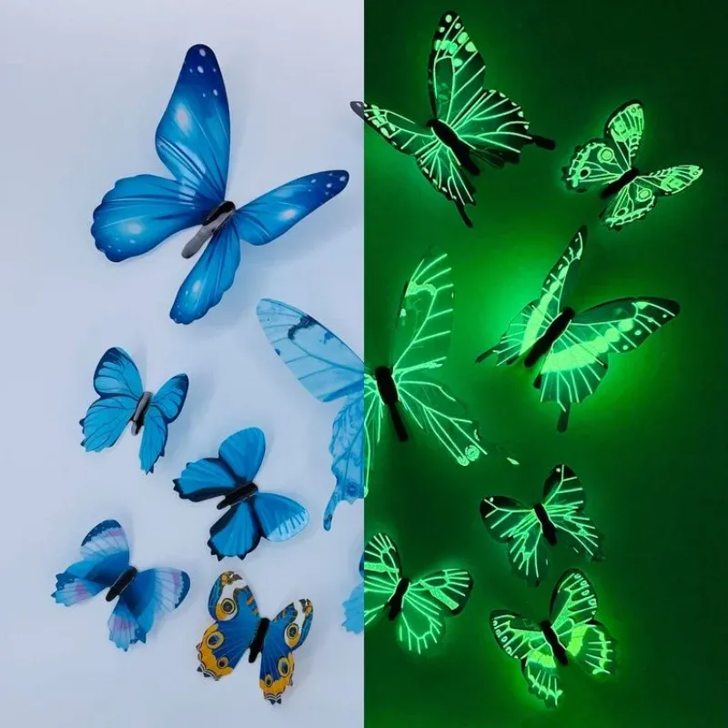 3D Wall Art Magical Luminous Butterfly - Image 0