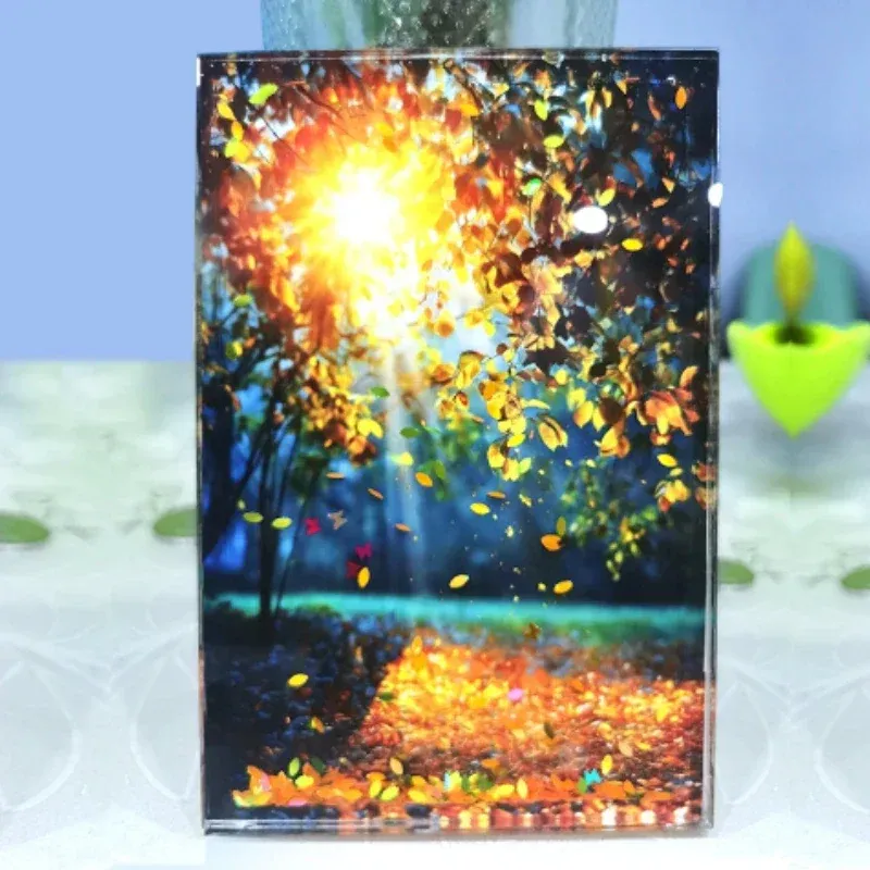 Dynamic Early Morning Bamboo Forest Acrylic Decors - Image 0