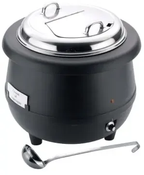 Edelstahl Suppenstation 10 l elektrisch mit Schöpfkelle - CPGASTRO