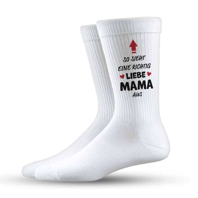 Socken - So sieht eine richtig liebe Mama aus