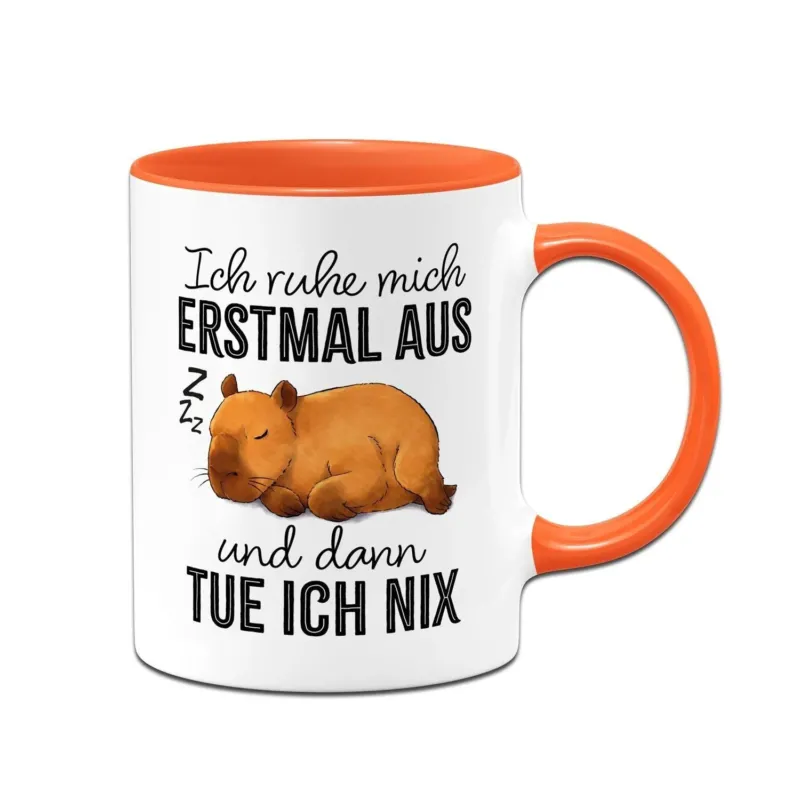 Capybara Tasse - Ich ruhe mich aus und dann tue ich nix