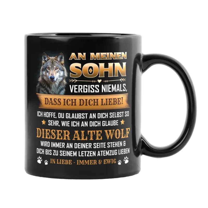 Bild: Tasse - An meinen Sohn - Vergiss niemals, dass ich dich liebe! - BL.