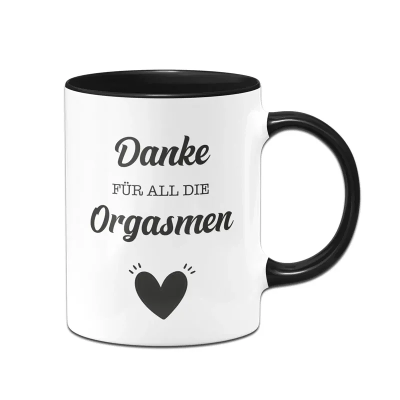 Bild: Tasse - Danke für all die Orgasmen.