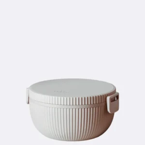 Runde Lunchbox aus nachhaltigem PLA - bioloco plant deluxe bowl cloud - runde Brotdose