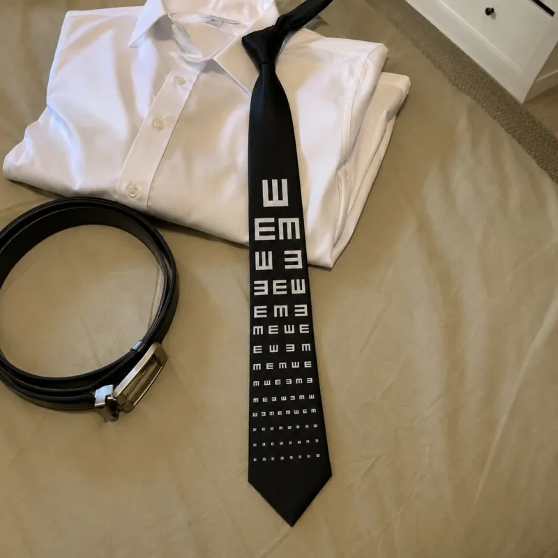 Double Vision Optical Illusion Necktie
