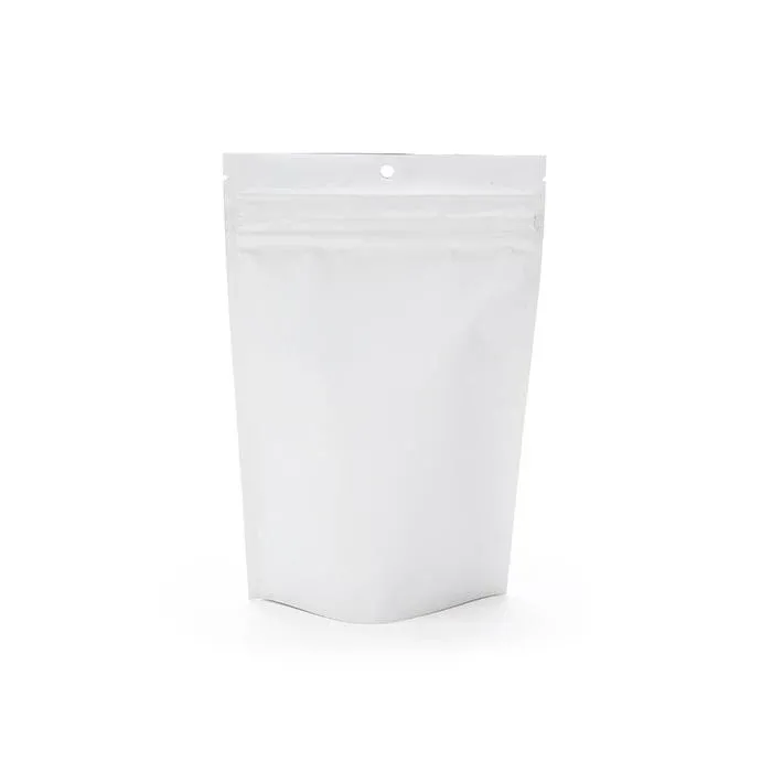 Child Resistant Pouch Bags Matte White 14,9x6,4x23,2cm