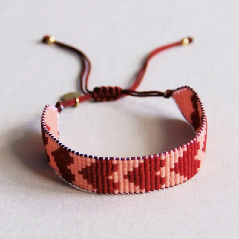 Damen Armband aus Miyuki Perlen Herzen