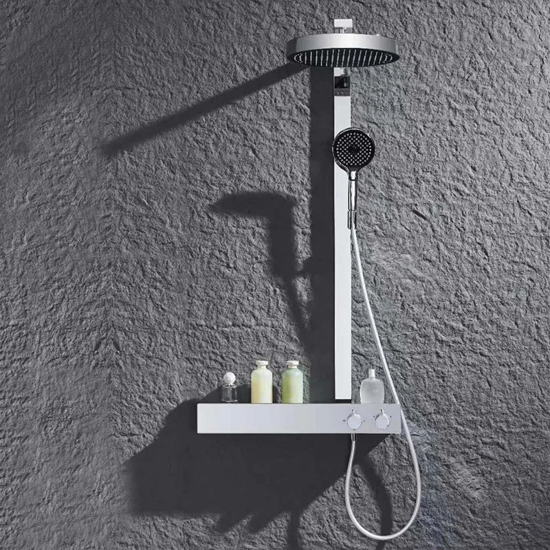 Chrome Rain Thermostatic Shower Set - Image 0
