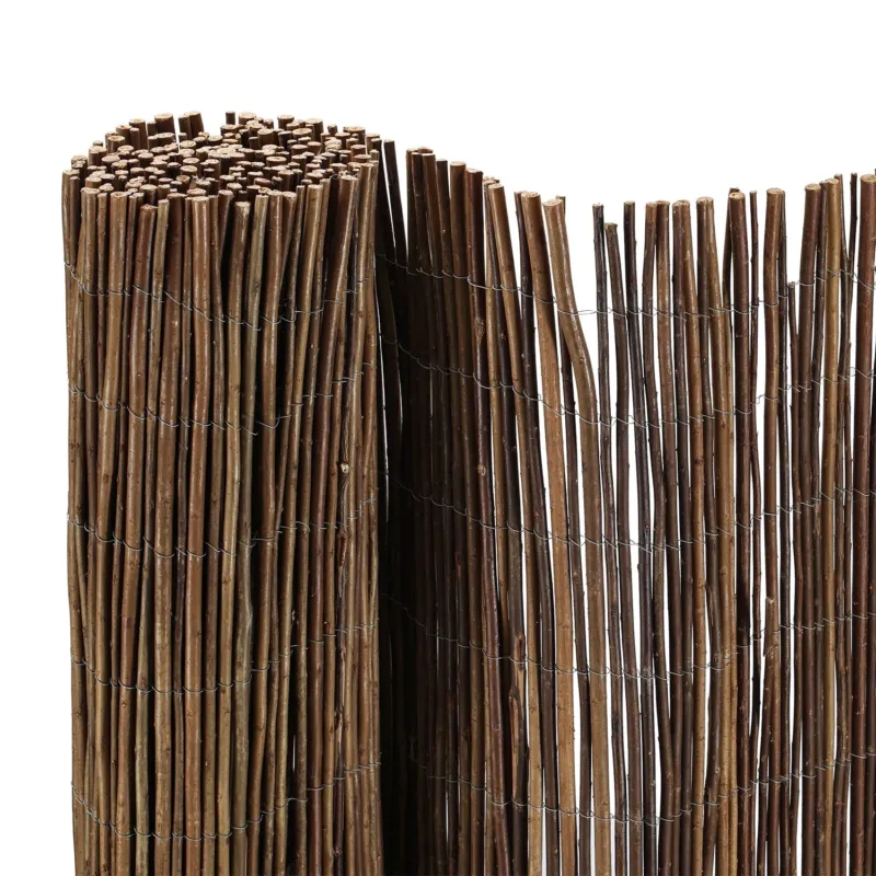 BMOT Weidenzaun Weidenmatte Sichtschutz Naturzaun
