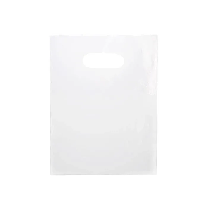 Plastic Carrier Bags Frost 30.5x38.1cm PE 60 micron