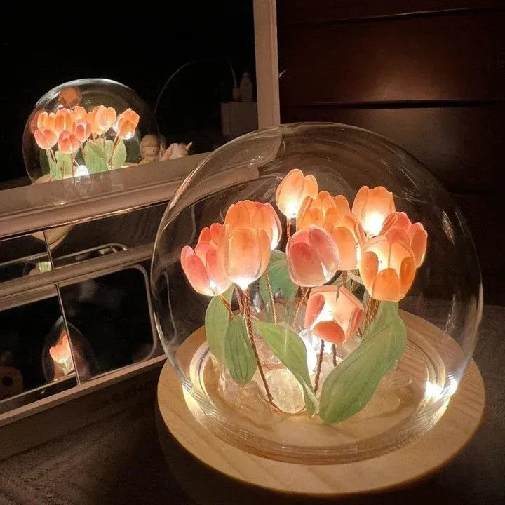 Shiny Tulip Handmade Night Lamp - Image 0