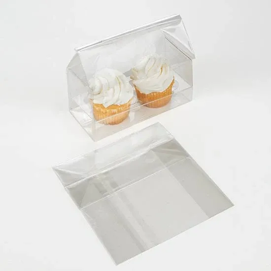 Cupcake Bags for Mini Doubles 12.7 x 5.7 x 12.7cm(100 Pieces)