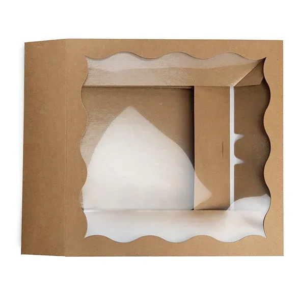 Kraft Paper Scalloped Window Box 30,5x6,4x30,5cm