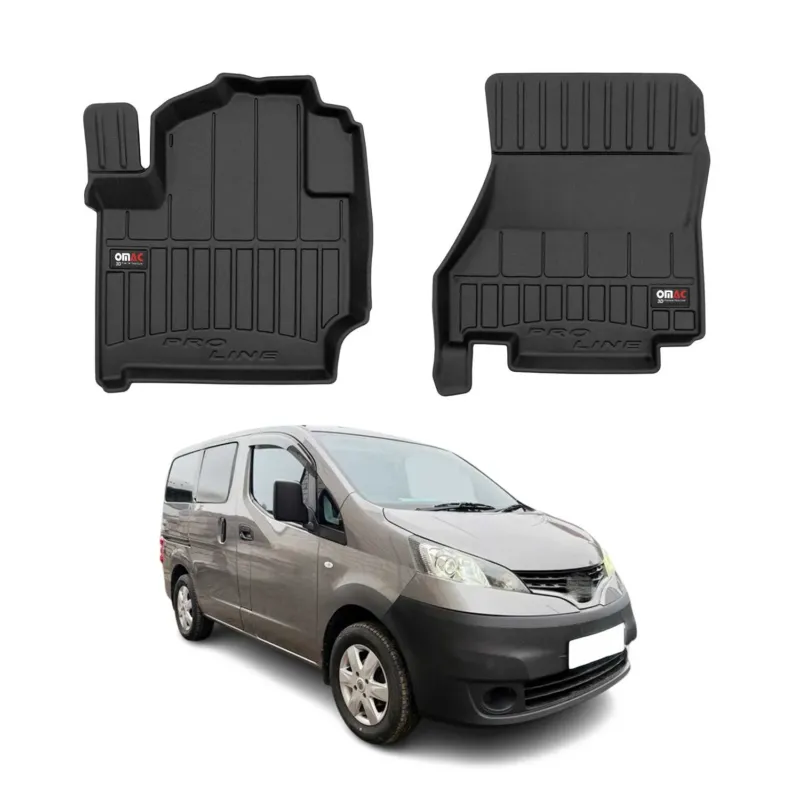 OMAC Gummi Fußmatten für Nissan e-NV200 2014-2022 Premium TPE Automatten 2tlg