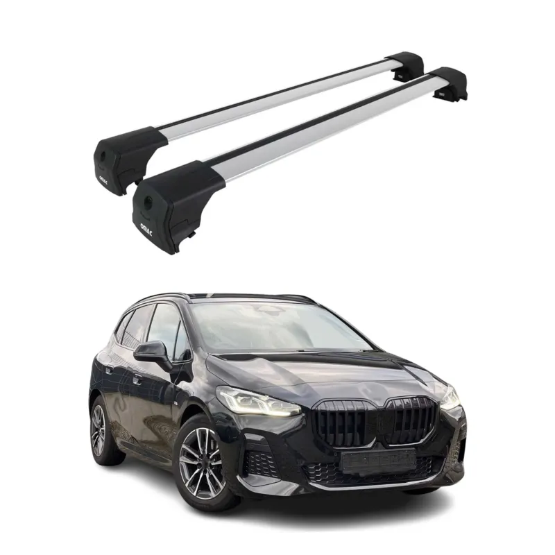 Dachträger Grundtäger für BMW 2er Active Tourer U06 2021-2026 Alu Silber 2 tlg