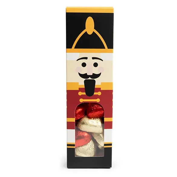 Nutcracker Paper Box with Window 5,7x5,7x20,3cm