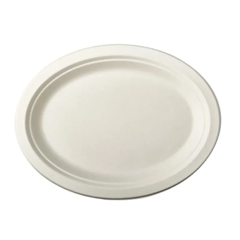 Papstar Pure Teller Zuckerrohr, oval