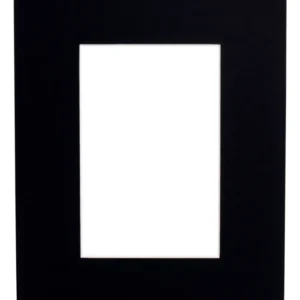 Mount Board 413 Black 20x20cm with 12x12cm window (5 pcs)