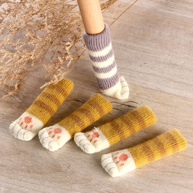 4Pcs Non-Slip Cat Paw Furniture Leg Covers - Image 0