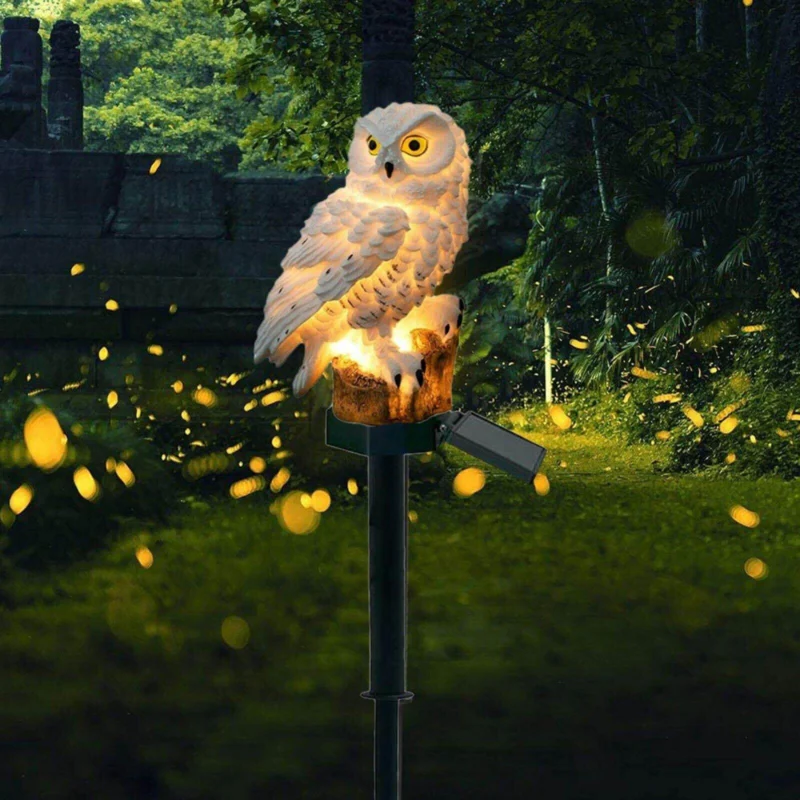 Creative Owl Garden Solar Night Lamp - Image 0
