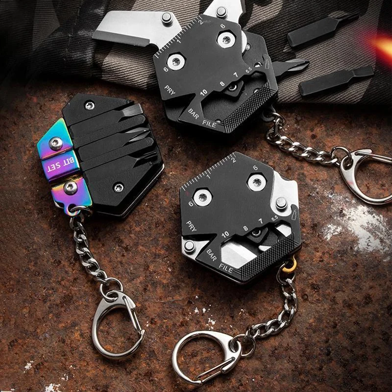 Multifunctional Hexagon Outdoor EDC Survival Tool - Image 0