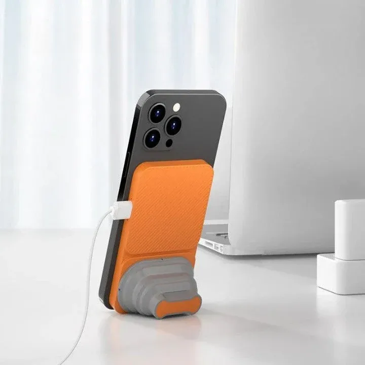 Foldable MagSafe Wireless Phone Holder Power Bank - Image 0