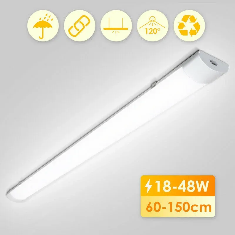 BMOT LED Feuchtraumleuchte Neutralweiß 4000K 18W/36W/48W